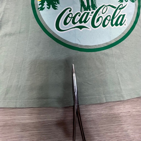 Coca Cola T Shirt Vintage Style Graphic Tee Cropped Top Medium - Picture 5 of 10